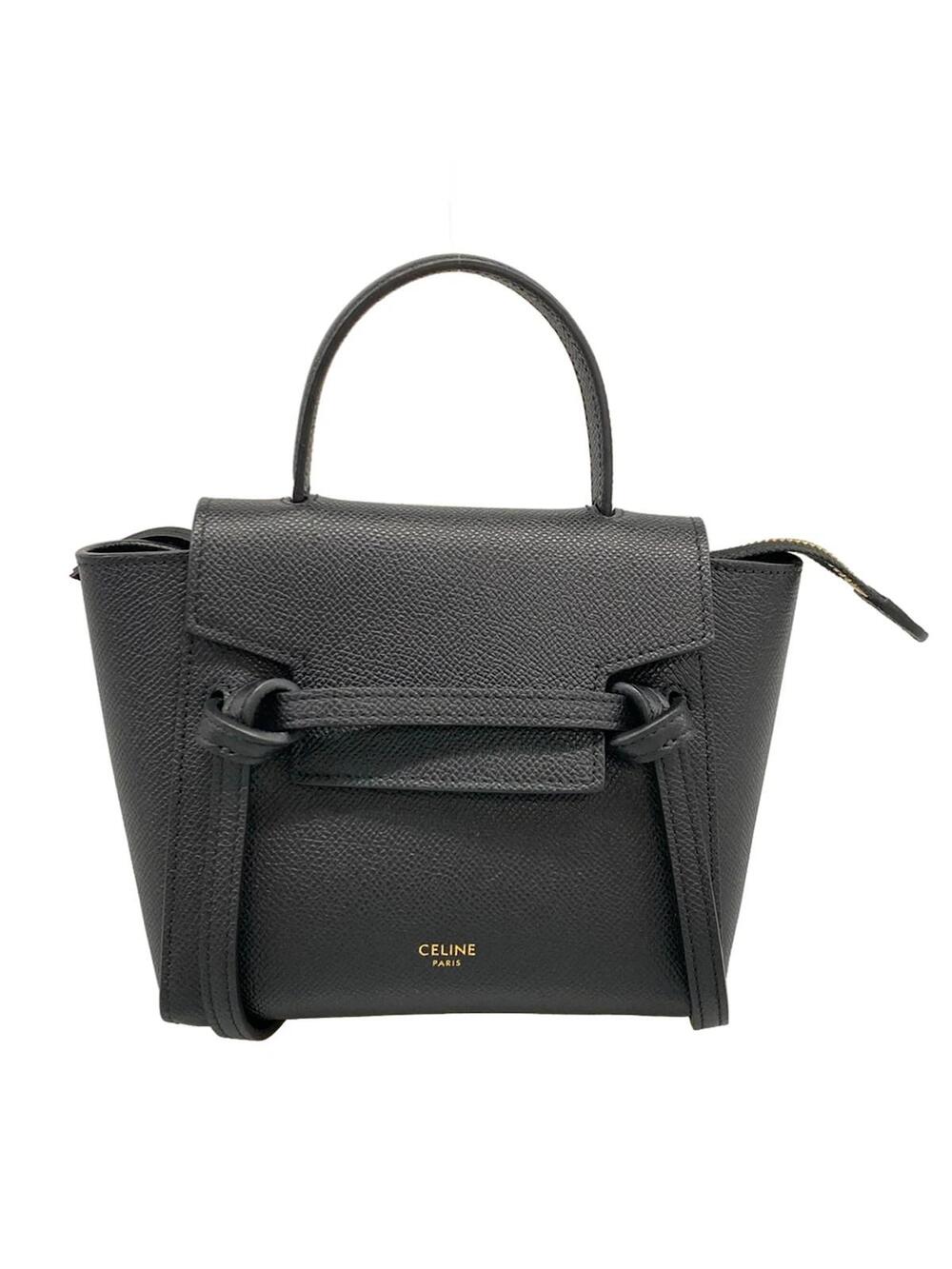 Celine Bell And Bag Pico Black Grained #349944C14B